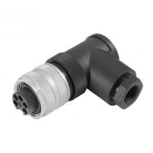 7/8" Conector angular hembra, Contactos: 2+PE, 8.0 - 10.0 mm